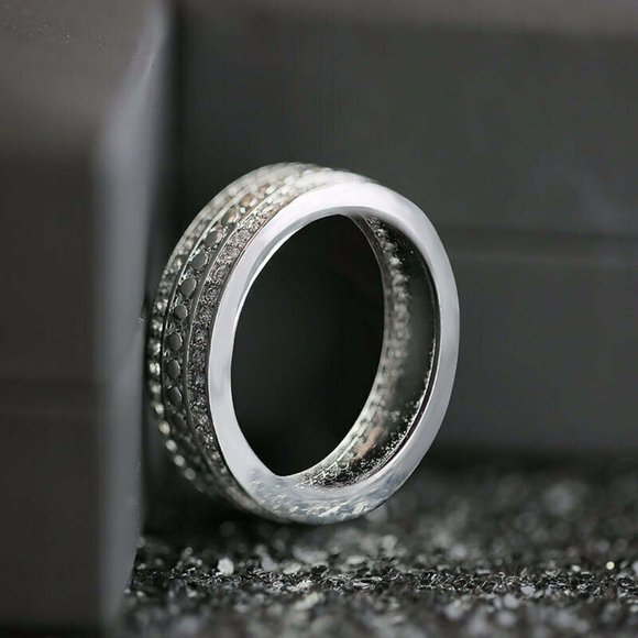 COPY - Elegant Silver White Sapphire for Women Ring New - Picture 5 of 6